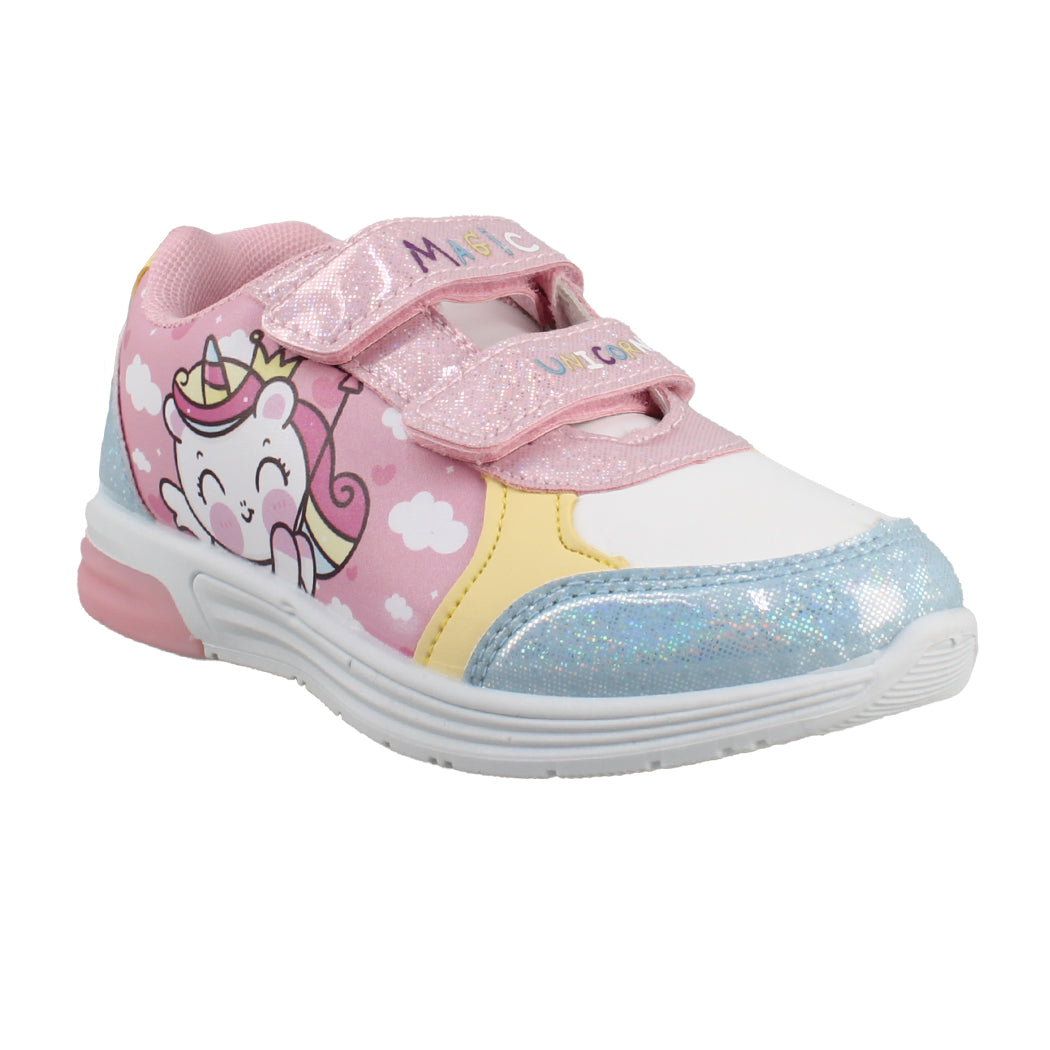 UNICORN 29.X09760 Λευκό Αθλητικό Με Φωτάκια Για Κορίτσια