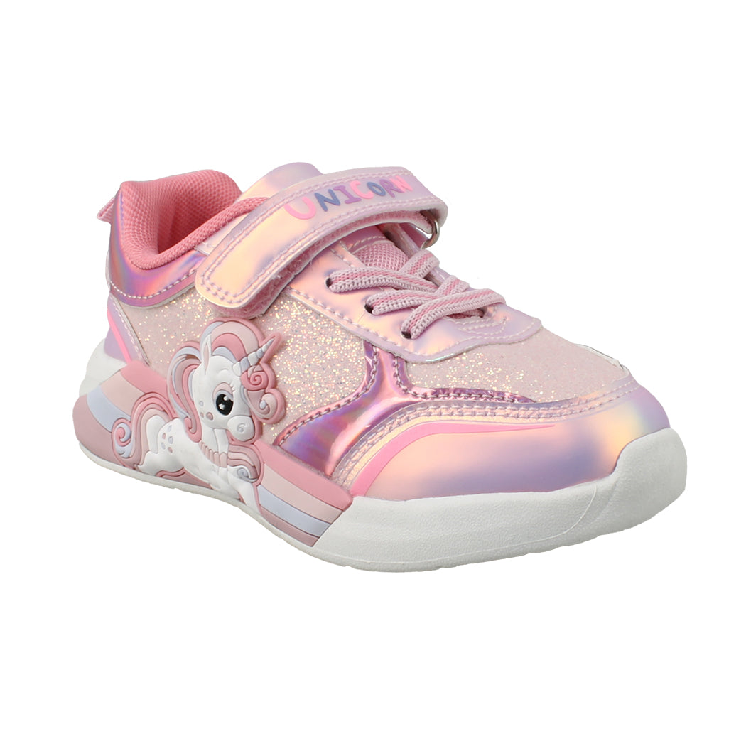 UNICORN X14591 Ροζ Αθλητικό Με Φωτάκια Για Κορίτσια
