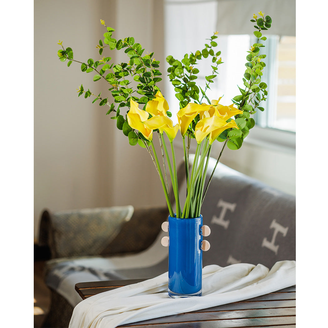 KOART| Alma Μπλε Γυάλινο Ανθοδοχείο 25 cm