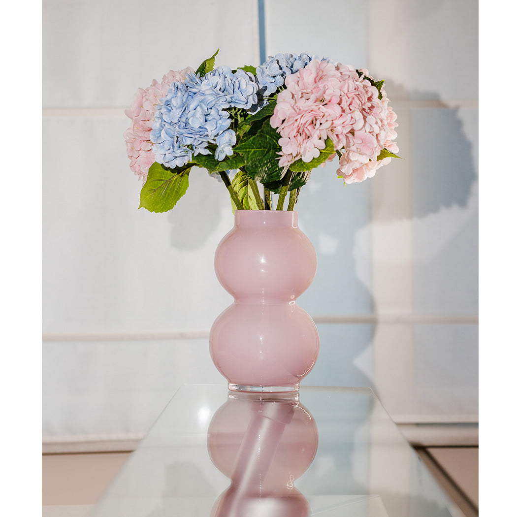 KOART| Amaya Ροζ Γυάλινο Ανθοδοχείο 28 cm