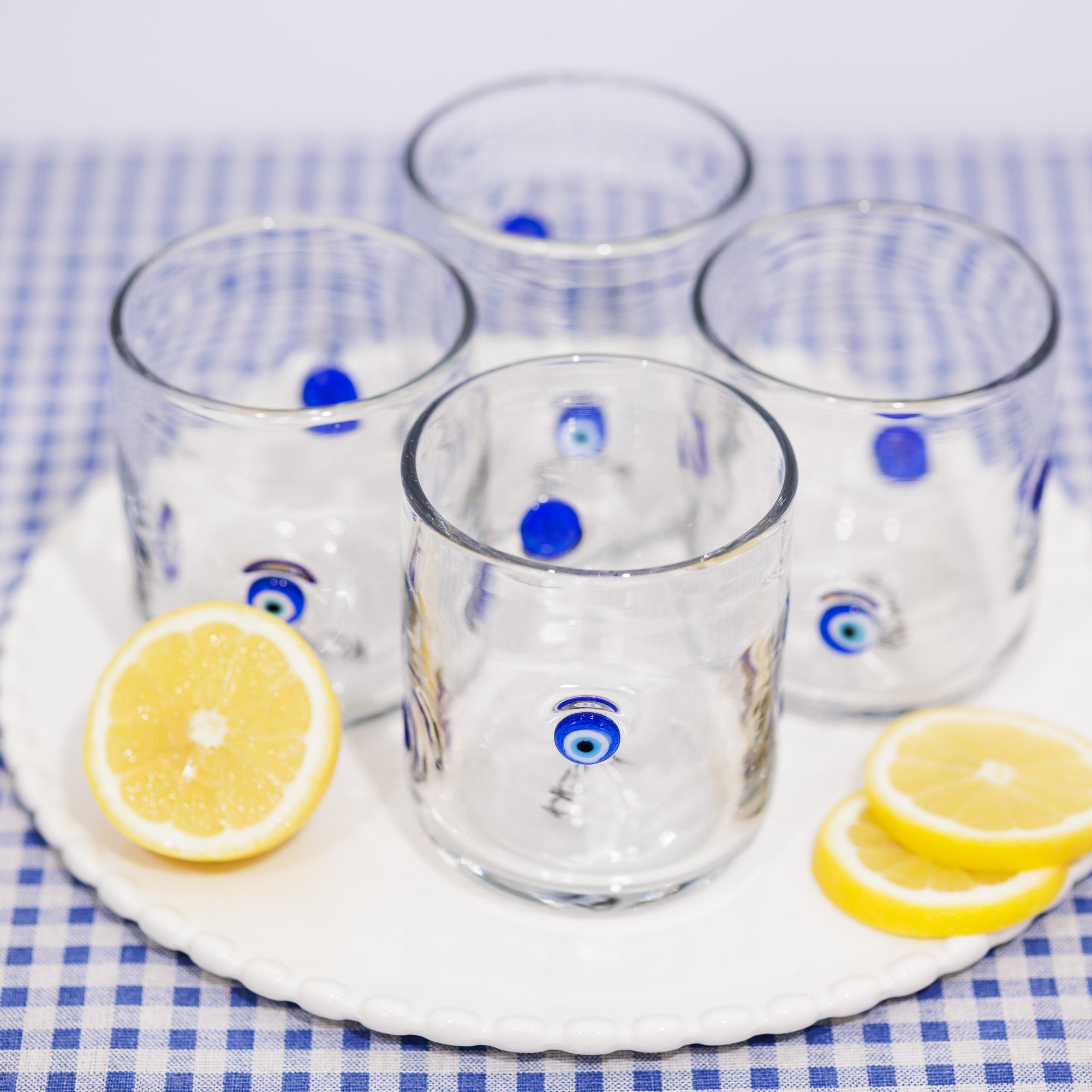 KOART| AZURA Σετ 4 Γυάλινα Ποτήρια 420ml