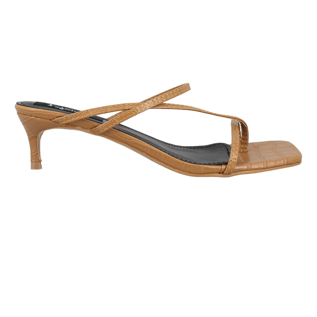 IQSHOES Γυναικείο Mule 18.106.1G-0196 Κάμελ