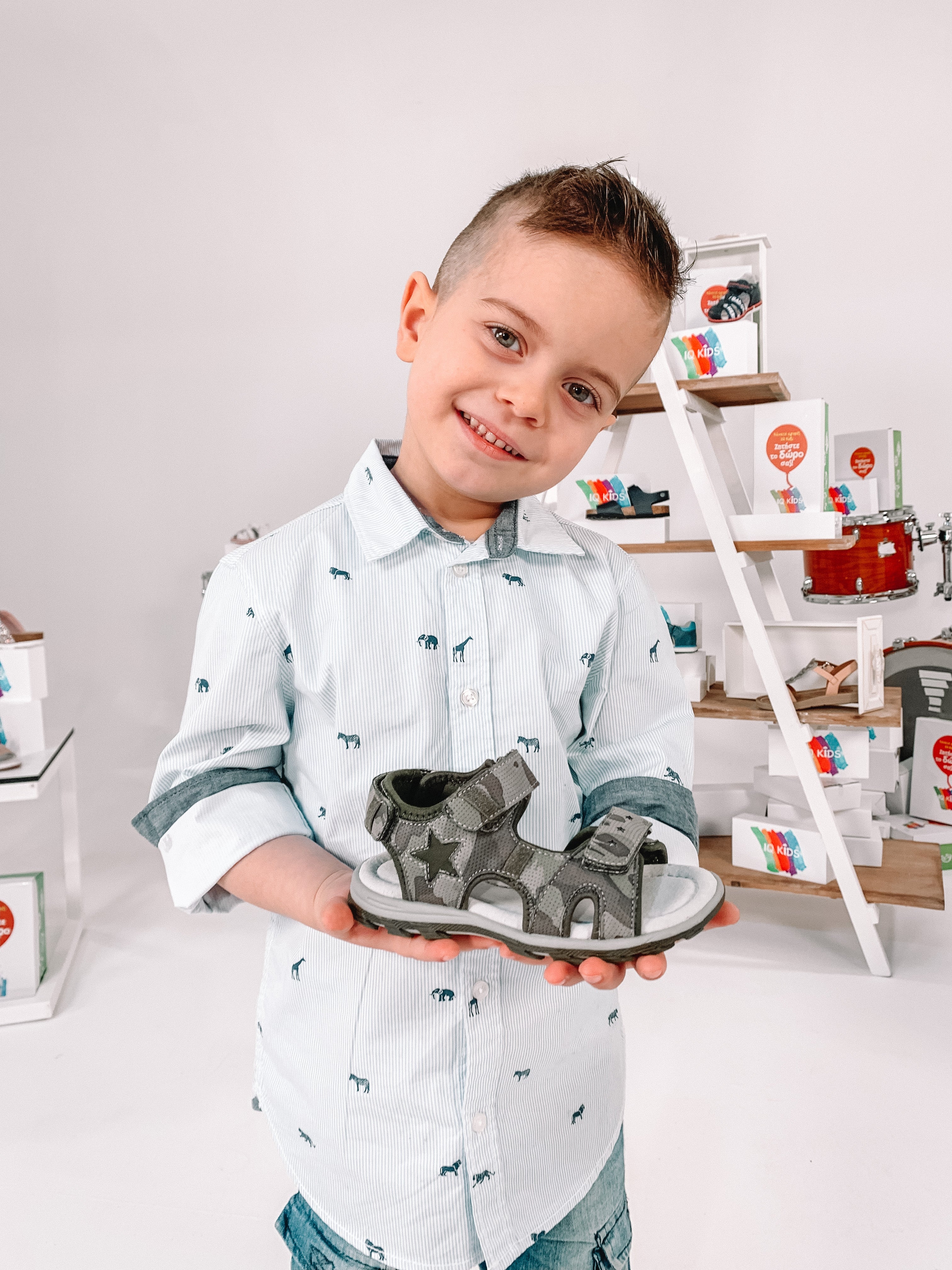 IQKIDS Αγορίστικο Πέδιλο POWER-140 Χακί