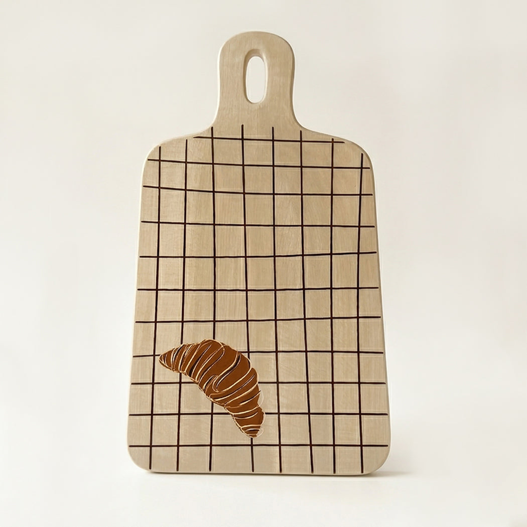 KOART| 1.KAL-8479 Κεραμικός Διακοσμητικός Δίσκος Croissant 41x23x2cm