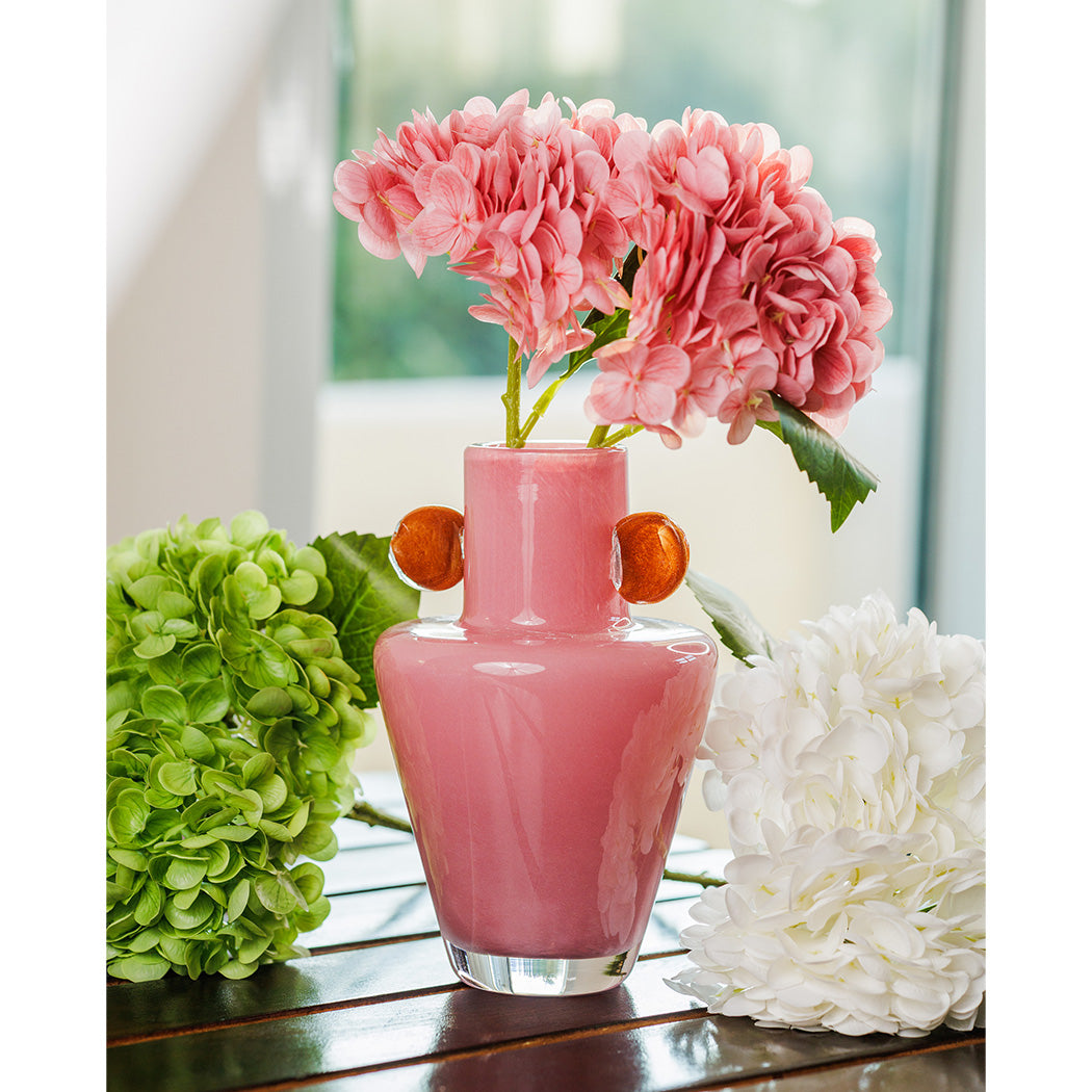 KOART| Lila Ροζ Γυάλινο Βάζο CM