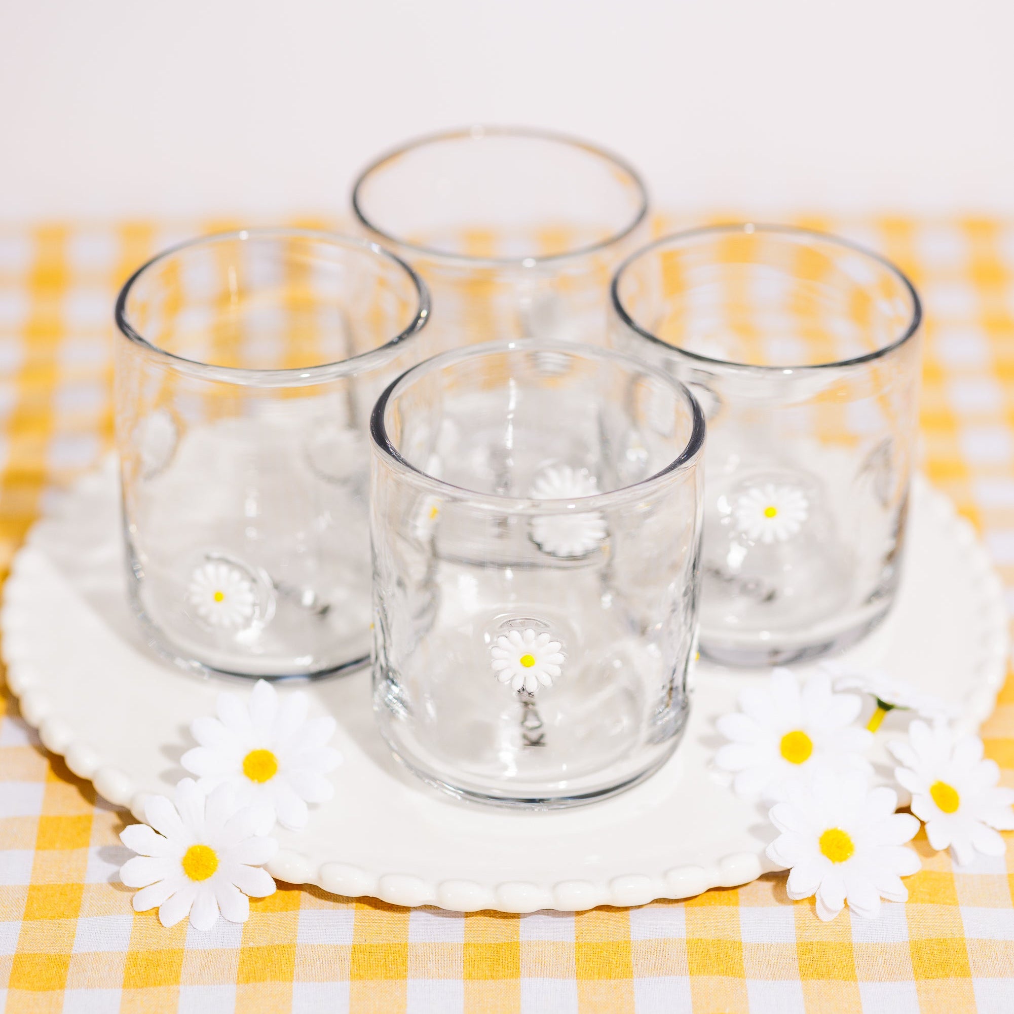 KOART| FLOWER Σετ 4 Γυάλινα Ποτήρια 420ml