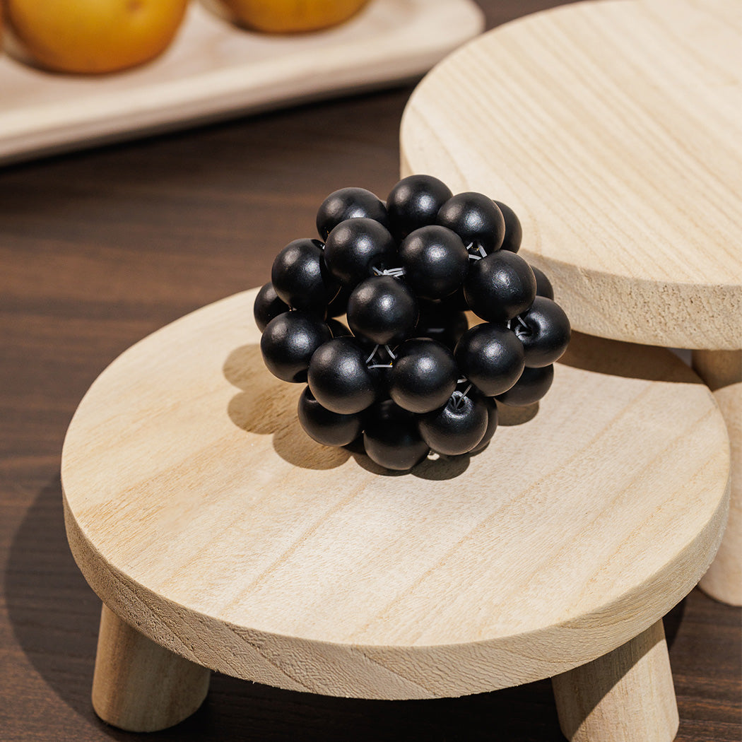 KOART| Moka Ξύλινη Διακοσμητική Μπάλα Μαύρο Χρώμα εκ.