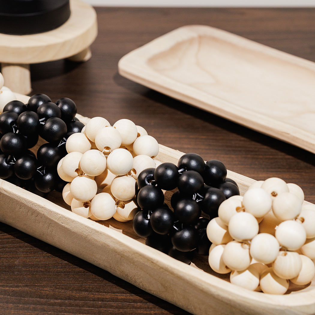 KOART| Moka Ξύλινη Διακοσμητική Μπάλα Μπεζ Χρώμα εκ.