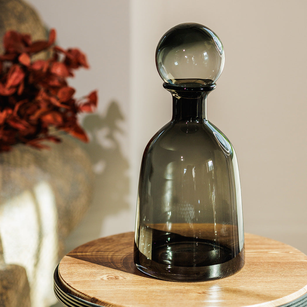 KOART| Rina Γκρι Γυάλινο Διακοσμητικό 32 cm