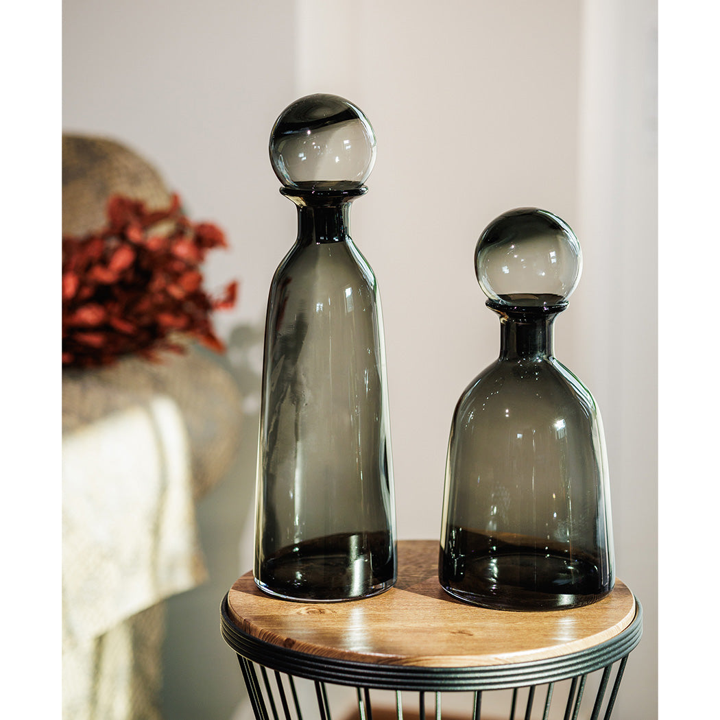 KOART| Rina Γκρι Γυάλινο Διακοσμητικό 32 cm