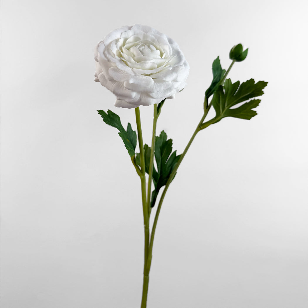 KOART| Rosa Λευκό Τεχνητό Λουλούδι Real Touch 45 εκ. 1τμχ.
