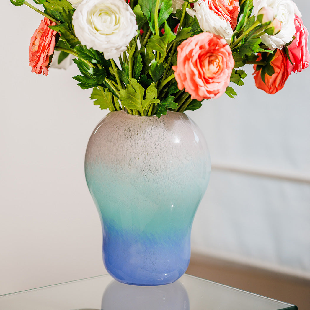 KOART| Zefi Μπλε Γυάλινο Βάζο CM